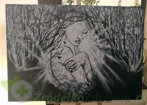 " Serce" 70cm x100cm 
