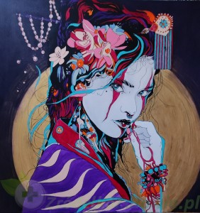 " She " 80 x 80cm