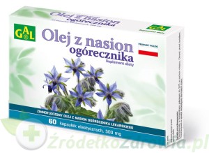 Olej z nasion ogórecznika, 60 kapsułek elastycznych