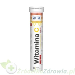 Witamina C Forte 1000 mg, 20 tabletek musujących Vitter Blue